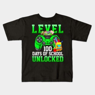 Video 100 Day Level 100 Days Of School Kids T-Shirt